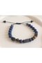 Men's Bracelet with Tiger's Eye and Lapis Natural Stone - 3