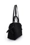 Suede Sole Women's Shoulder Bag with Makeup Bag and Side Belt Detail - 3