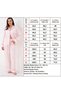 Lulu's Friends Shirt Collar Front Buttoned Long Sleeve Pocketed Trouser Set Striped Logo and Heart Print Detailed Sleeve and Pocket Embroidery Detailed Woven Viscose Fabric Women's Pajama Set - 8