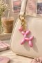 Pink Balloon Dog Keychain - Charm - 2