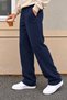 Men's Oversize Baggy Fit Sweatpants 100% Cotton 3 Thread Threaded Wide Leg Comfortable Cut - 3