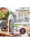500ml Double Wall Stainless Steel Vacuum Bottle, Travel-print design, For water, coffee and tea - 3