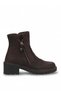 D26Kb-4430 Women's Genuine Leather Heeled Boots Brown