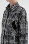 Women's plaid washed velvet shirt with pocket detail - 6