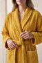 Mustard Honeycomb Basic 100% Cotton Bathrobe S-M - 7