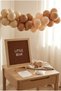 Teddy Bear Themed Birthday Decoration Classic Set Coffee Felt Letter Board Stand Balloon Chain Teddy Bear Concept