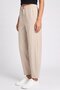 Women Regular Fit Solid Barrel Leg Pants, Beige - 3