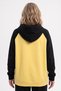 Women's raglan sleeve sweatshirt yellow black - 3