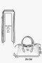 67-8141 Women's Beige Shoulder and Shoulder Bag - 7