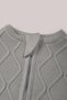 Knitwear Baby Swaddle Sleeping Bag - Knitted Zippered Newborn Swaddle Jumpsuit - 2