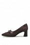 26Bk18.988 Women's Classic Heeled Shoes Brown - 3