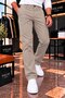 Men's Regular Fit Comfortable Cut Fabric Trousers - 4