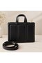 Urban Chic Designed Zippered Shoulder and Hand Bag with Strap - 2