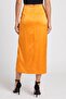 Women Solid Maxi Skirt, Orange - 4