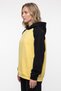 Women's raglan sleeve sweatshirt yellow black - 2