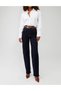 Super High Dark Blue Rise Ribcage Straight / High Waist Dark Wash Denim Pants