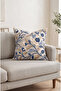 Blues Modern Patterned Floral Digital Printed Square Throw Pillow Cover 43 X 43 cm Double Sided Throw Pillow Cover 1 Pc - 4