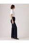 Super High Dark Blue Rise Ribcage Straight / High Waist Dark Wash Denim Pants - 4