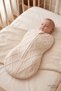 Knitwear Baby Swaddle Sleeping Bag - Knitted Zippered Newborn Swaddle Jumpsuit