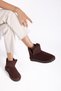 Aspen Women's Brown Suede Boots with Thick Fur Lining - 3