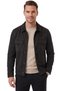 Men's Slim Fit Non-Pilling Non-Wrinkle Black Suede Jacket – Lined Shirt Collar 2704503 - 4