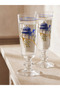 Lcw Home Mixed Set of 2 Printed Glass Water Cups 180 ml