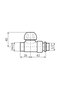 Robinet termostatic drept 1/2'' cromat POLETTI