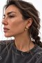 Hook Detailed Hoop Earrings - Pair
