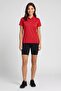 Women Sportswear Fit Short Sleeve Golf Polo Shirt, Red - 2