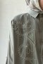 Orion Beaded Embroidered Shirt - Khaki - 2
