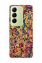 Vivo V30 Lite 4g Compatible Colorful Mixed Line Printed Transparent Phone Case