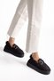 Women's Casual Ug with Fur Inside, Buckle, Suede Look, Thick Platform Sole - 5