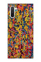 Samsung Galaxy Note 10 Compatible Colorful Mixed Line Printed Transparent Phone Case