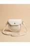 Women's mini shoulder bag crossbody cream detailed daily chic bag