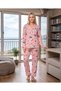 Women's Viscose Pajama Set Seasonal Long Sleeve Buttoned Patterned Pajamas S m L XL 79-133