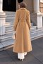 Fox Coat with Zipper Detail on the Collar Tsd260346 Camel - 6