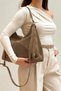 Enyola 100% Genuine Leather Modern Design Puppy Shoulder and Crossbody Bag