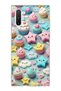 Samsung Galaxy Note 10 Compatible Pastel Cake Star Printed Transparent Phone Case