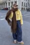 Mery Women's Puffy Soft Textured Tasseled Winter Scarf and Shoulder Shawl Coffee - 3