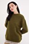 Ruffled Skirt, Crew Neck, Loose Knit Sweater - 8