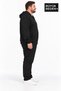 Men's Large Size Two-Thread Hooded Zipper Pocket Sweatshirt Cardigan Spr26Bhr961 - 2
