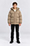Boy's Hooded Plush Lined Quilted Winter Coat Ak 4302 - 3
