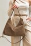 Enyola 100% Genuine Leather Modern Design Puppy Shoulder and Crossbody Bag - 2