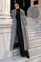 Fox Coat with Zipper Detail on the Collar Tsd260346 Gray - 2