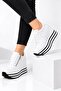 Sneakers - White - High heels (10 cm and above)