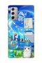 Samsung Galaxy Note 20 Compatible Transparent Phone Case with Jellyfish and Cat Print