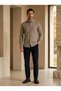 Men's Navy Blue Corduroy Regular Fit Stretchable Trousers - 7