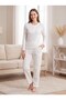 Women's Camisole Pajama Set Long Sleeve Stripe Pattern Modern Homewear Home Clothing 09-311 - 4