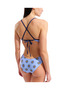 W Sunny Swimsuit Tie Back Turquoise Multi-Navy Women's Swimsuit 011666770 - 4