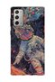 Samsung Galaxy Note 20 Compatible Colorful Astronaut Printed Transparent Phone Case